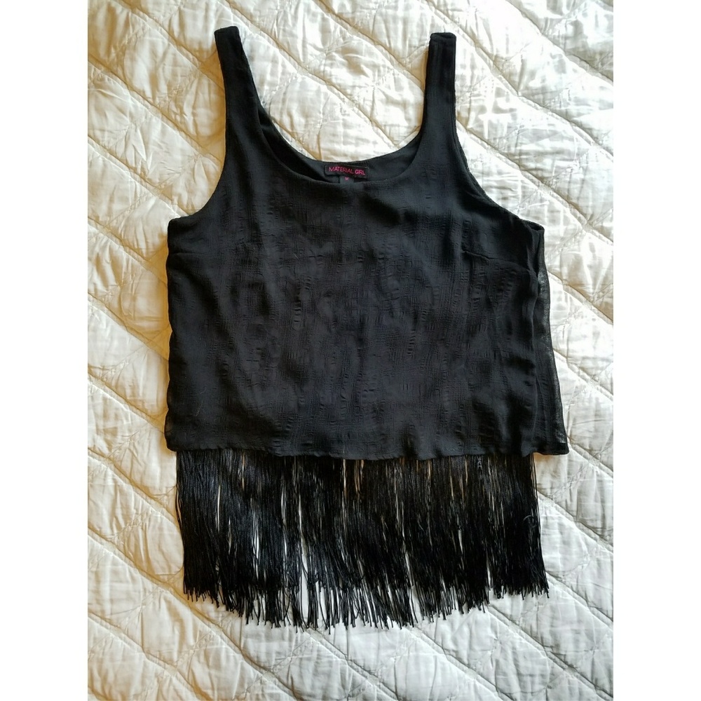 Material Girl Fringe Top